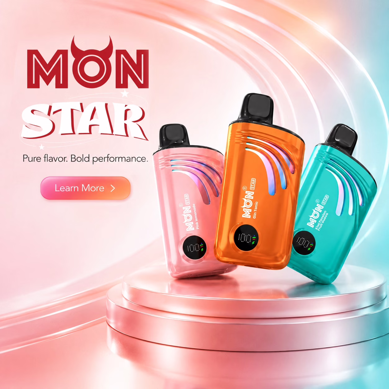 Monstar 50000 puffs rechargeable disposable vape